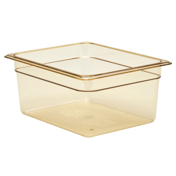 6 pièces CAMBRO | H-PAN™ - Conteneur GN résistant à la chaleur 1/2 - Ambre - Profondeur 150 mm