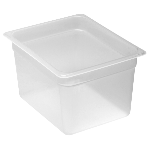 6 pièces CAMBRO | CAMWEAR® - Conteneur GN en polypropylène 1/2 - laiteux - Profondeur 200 mm