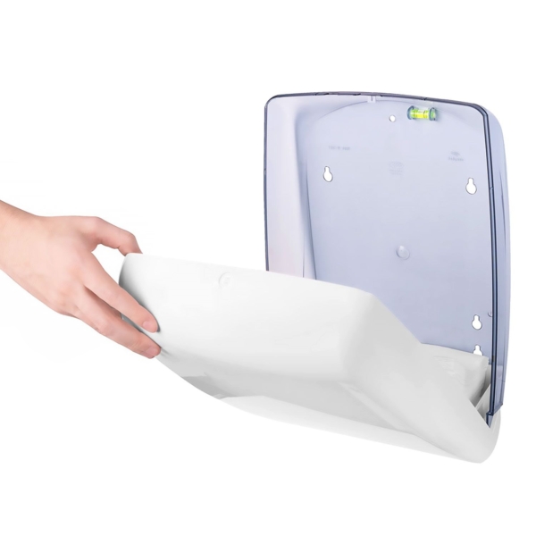 AIR-WOLF | Distributeur de serviettes en papier - pour 750 serviettes - plastique ABS - Blanc