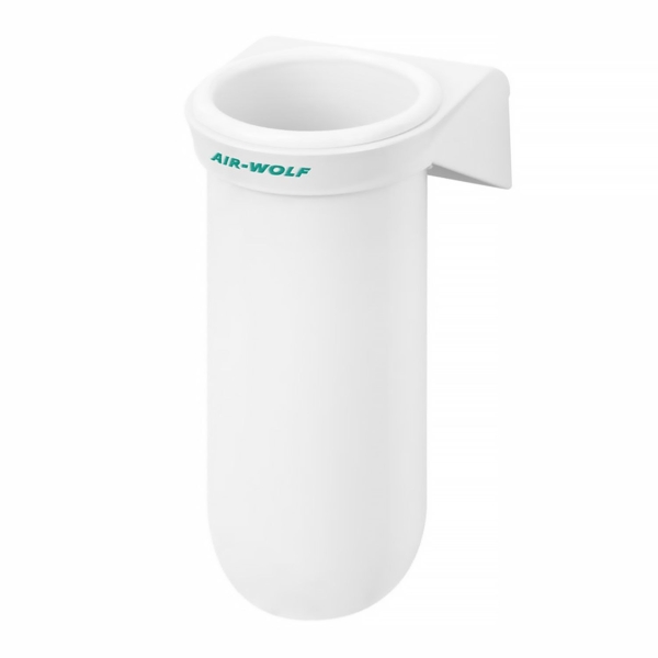 AIR-WOLF | Porte-brosse WC - fermé - plastique ABS - Blanc