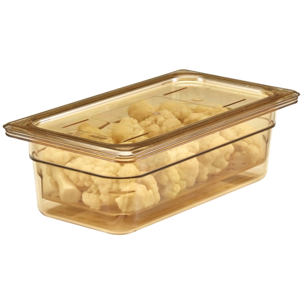 6 pièces CAMBRO | H-PAN™ - Couvercle plat GN résistant à la chaleur 1/3 - Ambre