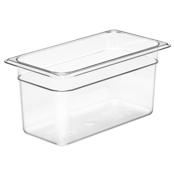 (6 pièces) CAMBRO | CAMWEAR® - Conteneur GN 1/3 en polycarbonate - Transparent - Profondeur 150 mm