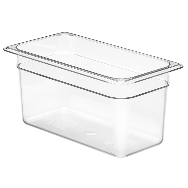 (6 pièces) CAMBRO | CAMWEAR® - Conteneur GN 1/3 en polycarbonate - Transparent - Profondeur 150 mm