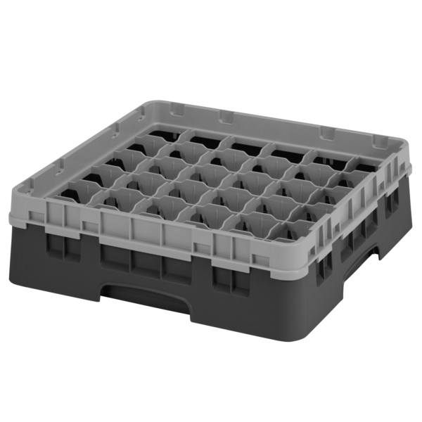 CAMBRO | CAMRACK® - Panier à verres 1/1 - 36 compartiments - avec 1 rallonge - 500x500mm - Noir