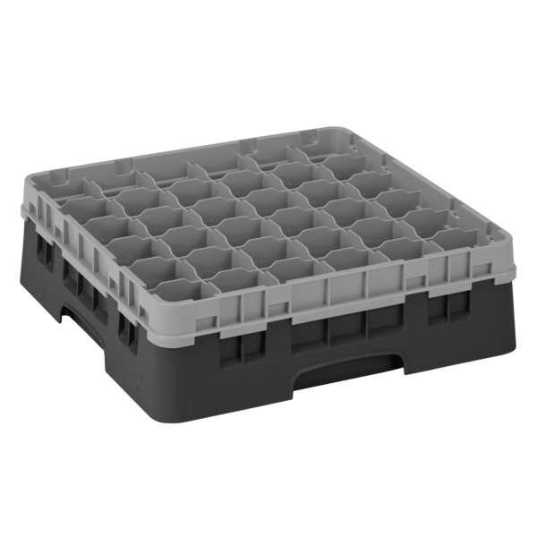 CAMBRO | CAMRACK® - Panier à verres 1/1 - 36 compartiments - avec 1 rallonge - 500x500mm - Noir