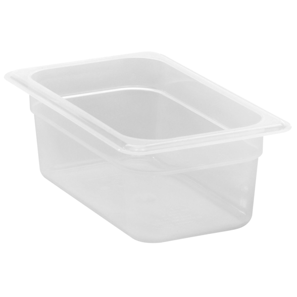 6 pièces CAMBRO | CAMWEAR® - Conteneur GN en polypropylène 1/4 - laiteux - Profondeur 100 mm