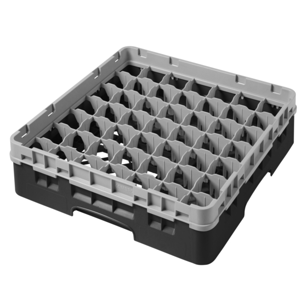 CAMBRO | CAMRACK® - Panier à verres 1/1 - 49 compartiments - avec 1 extension - 500x500mm - Noir