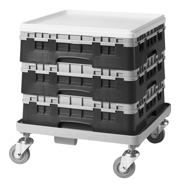 CAMBRO | CAMRACK® - Panier à verres 1/1 - 49 compartiments - avec 1 extension - 500x500mm - Noir