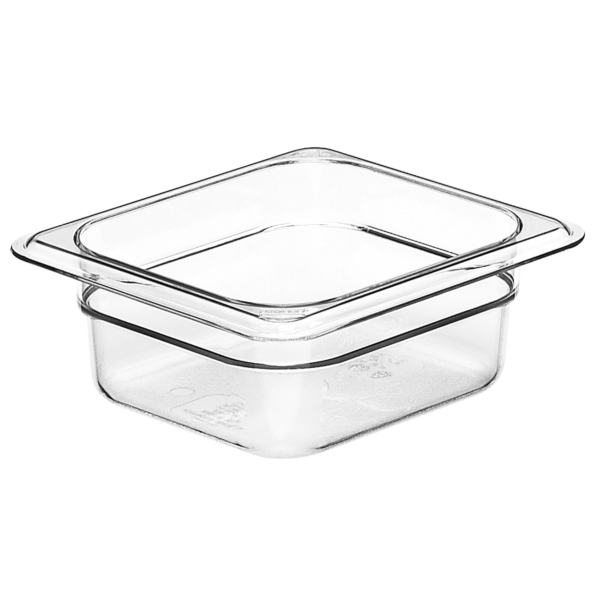 (6 pièces) CAMBRO | CAMWEAR® - Conteneur GN 1/6 en polycarbonate - Transparent - Profondeur 65 mm