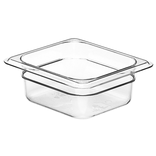 (6 pièces) CAMBRO | CAMWEAR® - Conteneur GN 1/6 en polycarbonate - Transparent - Profondeur 65 mm