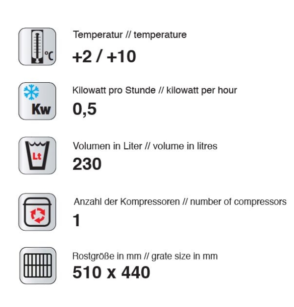 Vitrine panoramique - 230 litres - 670mm - 2 étagères - Argenté