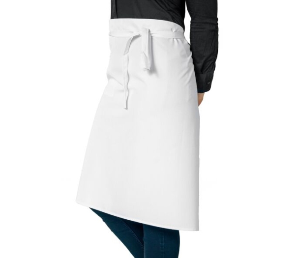 (5 pièces) Tablier Bistro - blanc - longueur: 65 cm