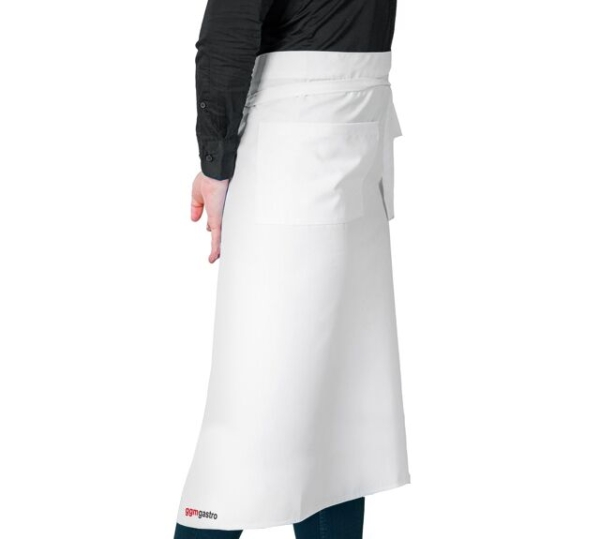 (5 pièces) Tablier Bistro - blanc - longueur: 90 cm