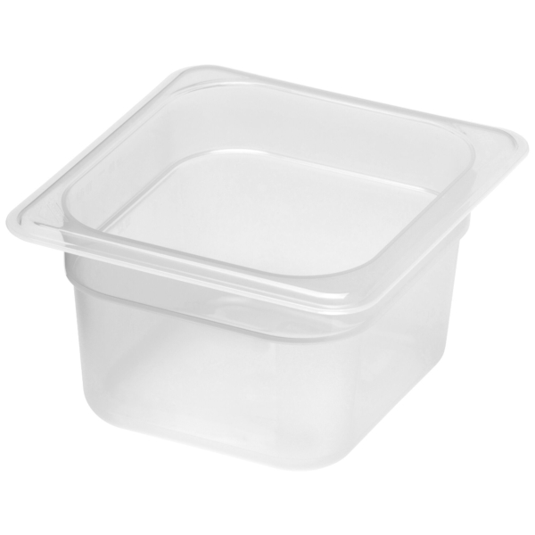 6 pièces CAMBRO | CAMWEAR® - Conteneur GN en polypropylène 1/6 - laiteux - Profondeur 100 mm