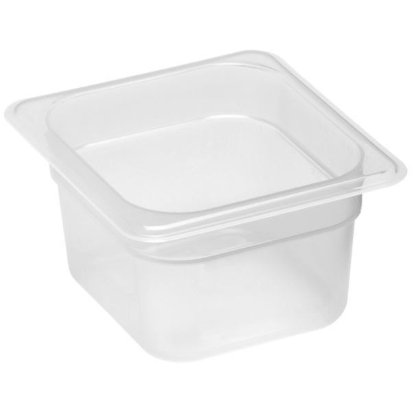 6 pièces CAMBRO | CAMWEAR® - Conteneur GN en polypropylène 1/6 - laiteux - Profondeur 100 mm