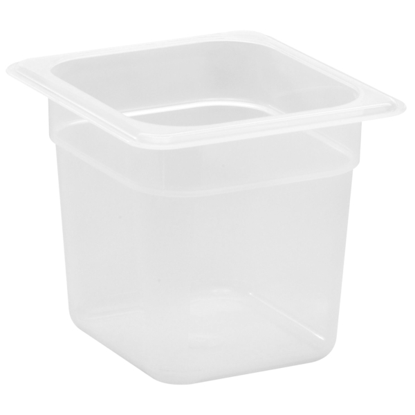 6 pièces CAMBRO | CAMWEAR® - Conteneur GN en polypropylène 1/6 - laiteux - Profondeur 150 mm