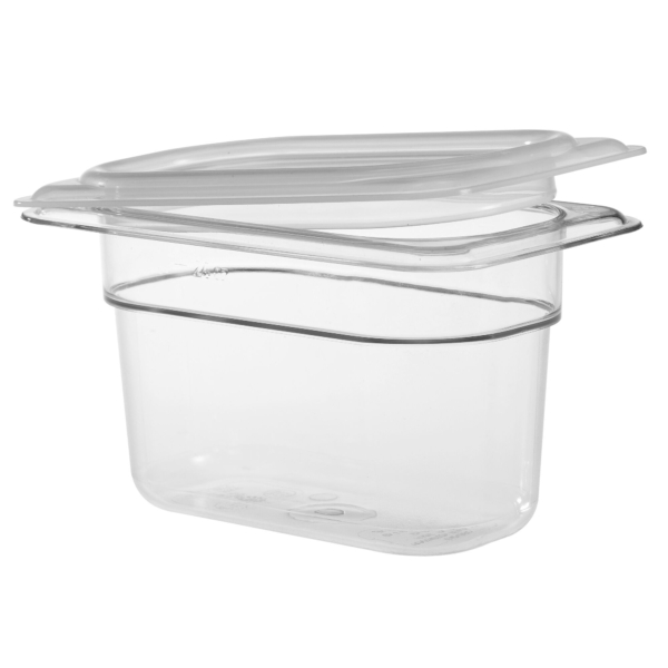 6 pièces CAMBRO | CAMWEAR® - Couvercle GN en polypropylène 1/9 - hermétique - laiteux