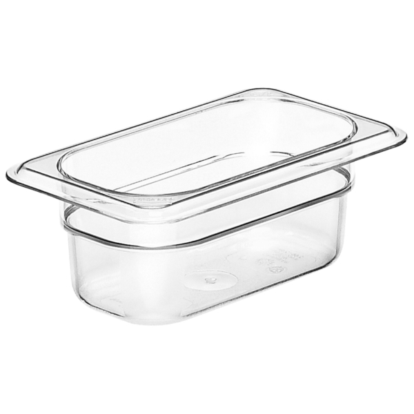 (6 pièces) CAMBRO | CAMWEAR® - Conteneur GN en polycarbonate 1/9 - Transparent - Profondeur 65 mm