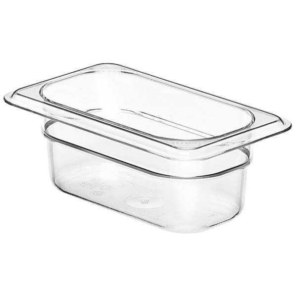 (6 pièces) CAMBRO | CAMWEAR® - Conteneur GN en polycarbonate 1/9 - Transparent - Profondeur 65 mm