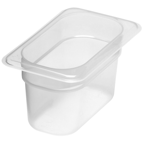 6 pièces CAMBRO | CAMWEAR® - Conteneur GN en polypropylène 1/9 - laiteux - Profondeur 100 mm