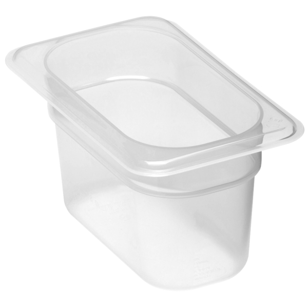 6 pièces CAMBRO | CAMWEAR® - Conteneur GN en polypropylène 1/9 - laiteux - Profondeur 100 mm