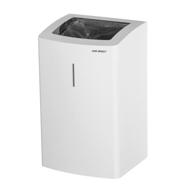 AIR-WOLF | Poubelle - 25L - Acier inoxydable blanc