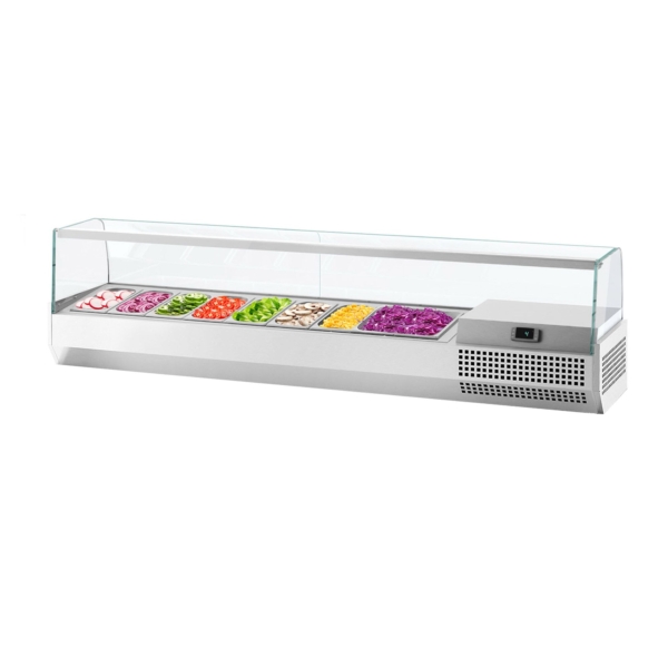 Vitrine réfrigérée Premium PLUS - 1976x353mm - 9x GN 1/4