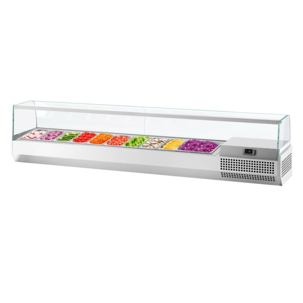 Vitrine réfrigérée Premium PLUS - 2300x353mm - 11x GN 1/4