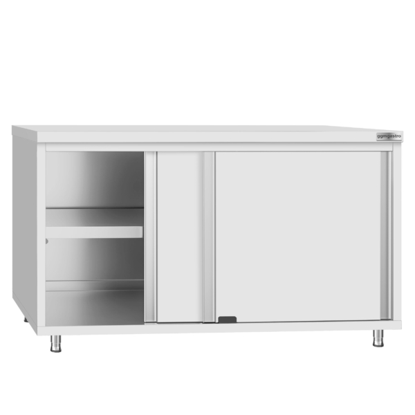 Armoire de travail en inox ECO - 1400x700mm - avec porte coulissante