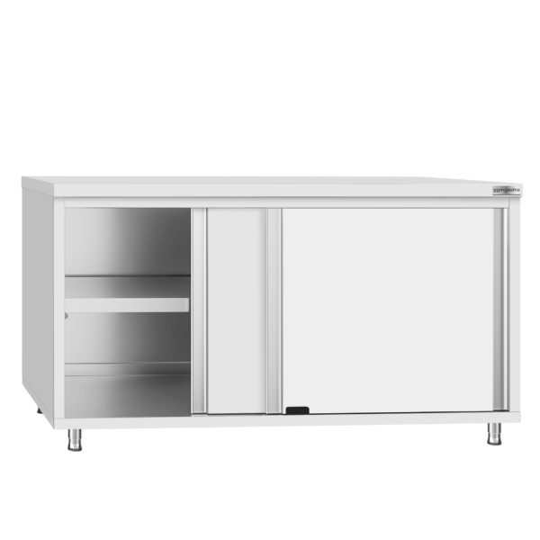 Armoire de travail en inox ECO - 1600x700mm - avec porte coulissante