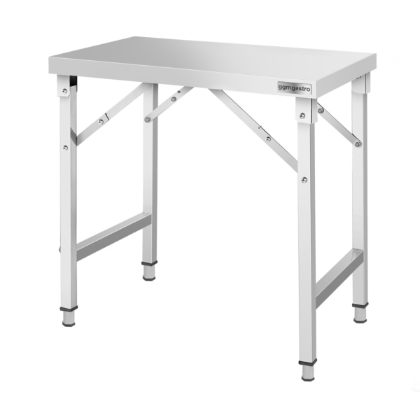 Table de travail en acier inoxydable - pliante - 1000x600 mm