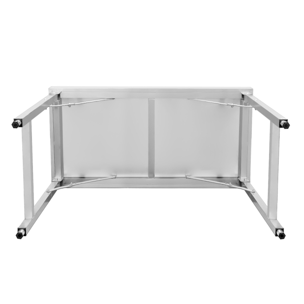 Table de travail en acier inoxydable - pliante - 1000x600 mm