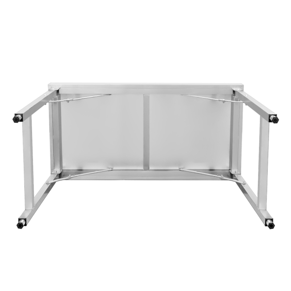 Table de travail en acier inoxydable - pliante - 1200x600 mm