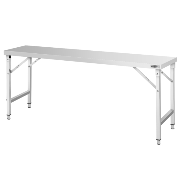 Table de travail en acier inoxydable - pliante - 2000x600 mm