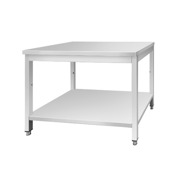 Table de travail inox ECO - 1200x700mm - avec fond de base sans rebord