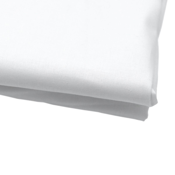 Drap - 160 cm x 295 cm -  Lot de 10 pièces en blanc