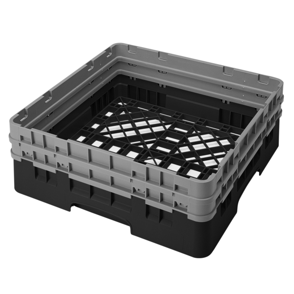 CAMBRO | CAMRACK® - Panier de lavage de base 1/1 - avec 2 extensions - 500x500mm - Noir