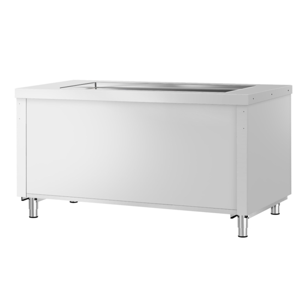 Buffet froid KOPENHAGEN - 1560 mm - avec plaque réfrigérante - Acier inoxydable