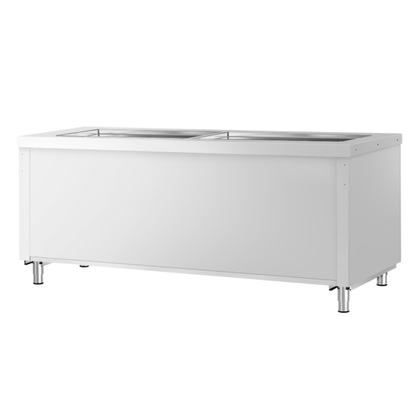 Buffet froid KOPENHAGEN - 2310 mm - avec plaque réfrigérante - Acier inoxydable