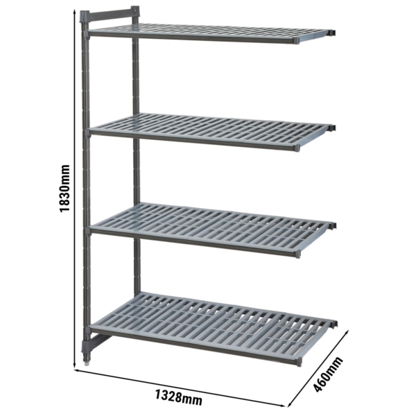 CAMBRO | Camshelving® - Basics Plus Étagère d'extension - avec étagères striées