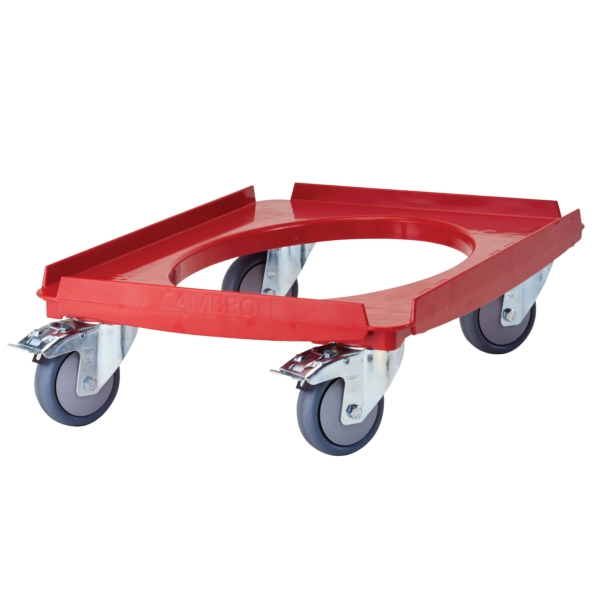 CAMBRO | CAMDOLLY® - Chariot de transport - Compatible avec toutes les boîtes EPP GN 1/1 - Rouge