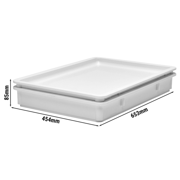 (6 pièces) CAMBRO | Conteneur à pâte - Blanc