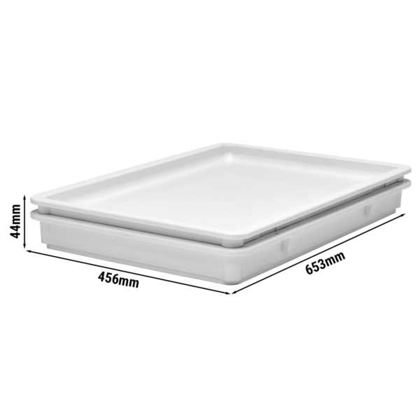 (6 pièces) CAMBRO | Couvercle pour conteneur à pâte DB18263P148 - Blanc