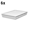 (6 pièces) CAMBRO | Couvercle pour conteneur à pâte DB18263P148 - Blanc