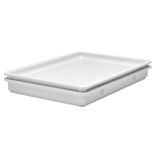 (6 pièces) CAMBRO | Couvercle pour conteneur à pâte DB18263P148 - Blanc