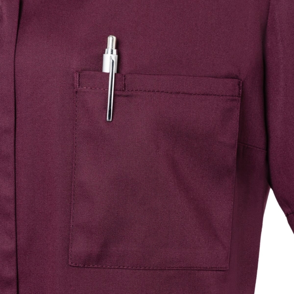 (6 pièces) KARLOWSKY | Casaque femme manches courtes Essential - Aubergine - Taille : 44