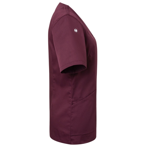 (6 pièces) KARLOWSKY | Casaque femme manches courtes Essential - Aubergine - Taille : 44