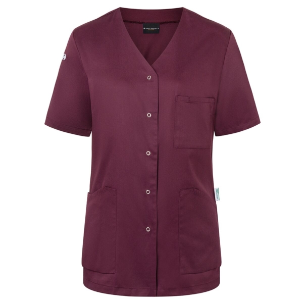 (6 pièces) KARLOWSKY | Casaque femme manches courtes Essential - Aubergine - Taille : 44