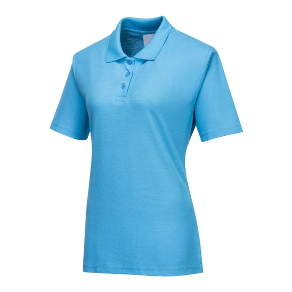 (5 pièces) Polo femme - Bleu ciel - Taille : XS