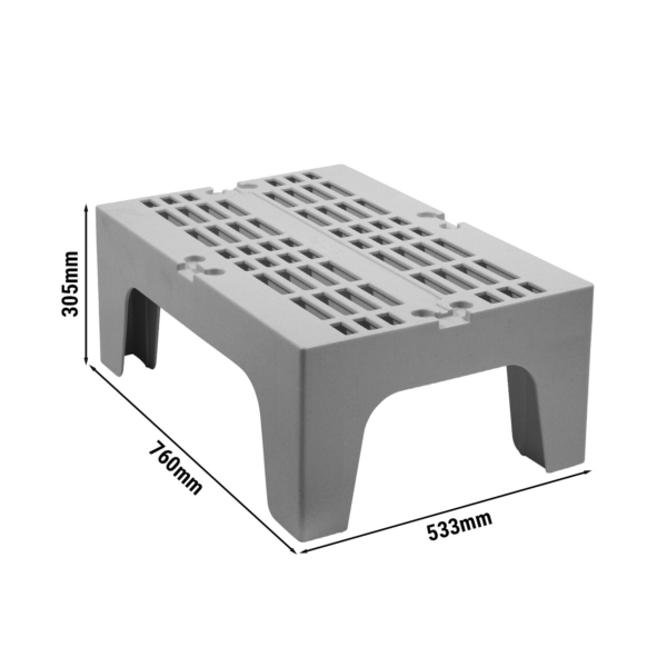 CAMBRO | Série S - Sous-plateau lourd - avec surface striée - Gris marbré